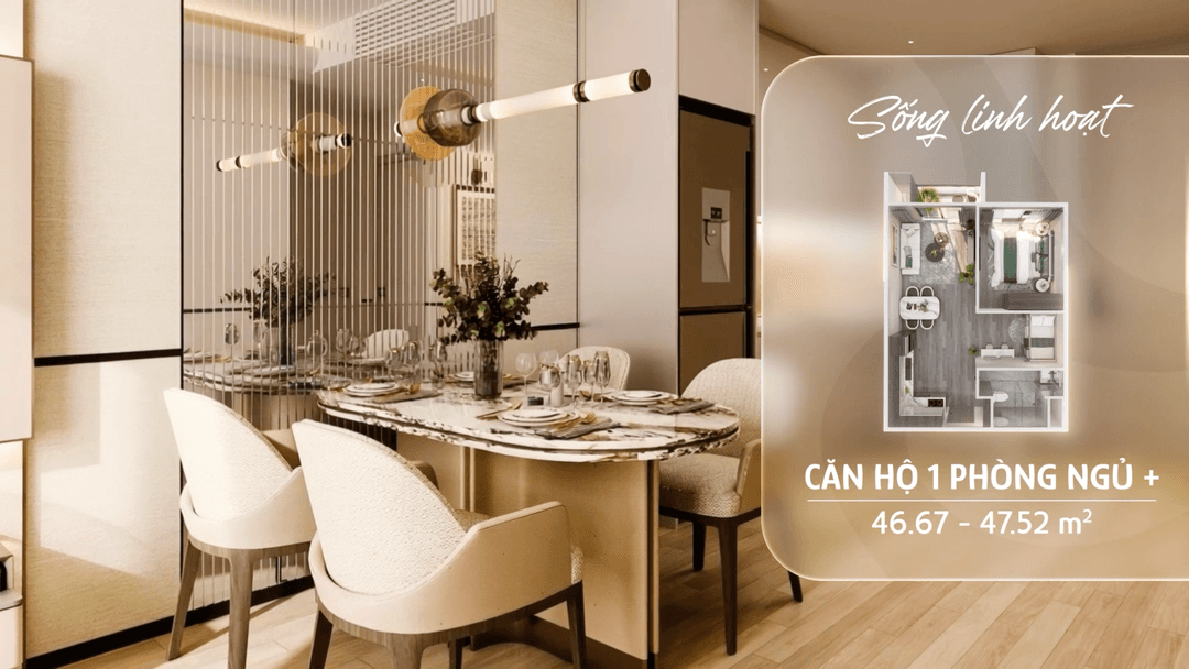 Căn hộ 1 phòng ngủ +