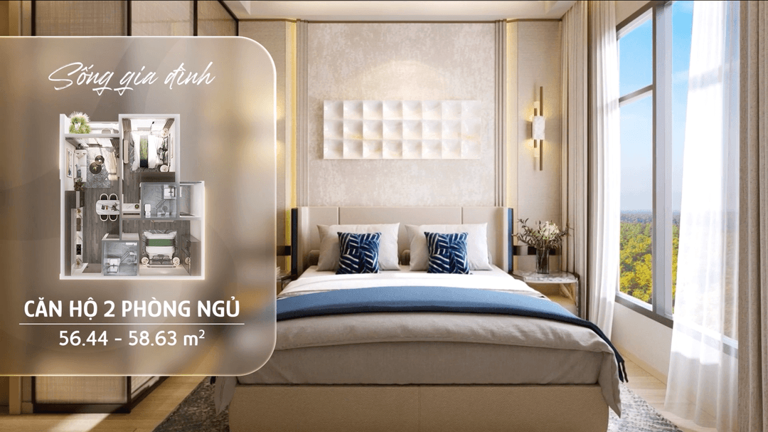 Căn hộ 2 phòng ngủ