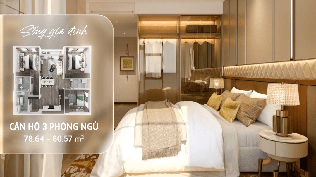 Căn hộ 3 phòng ngủ